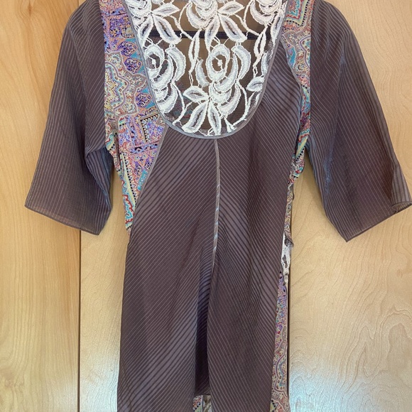 ‘Tiny’ Brand Silk Kimono Blouse - Picture 4 of 5